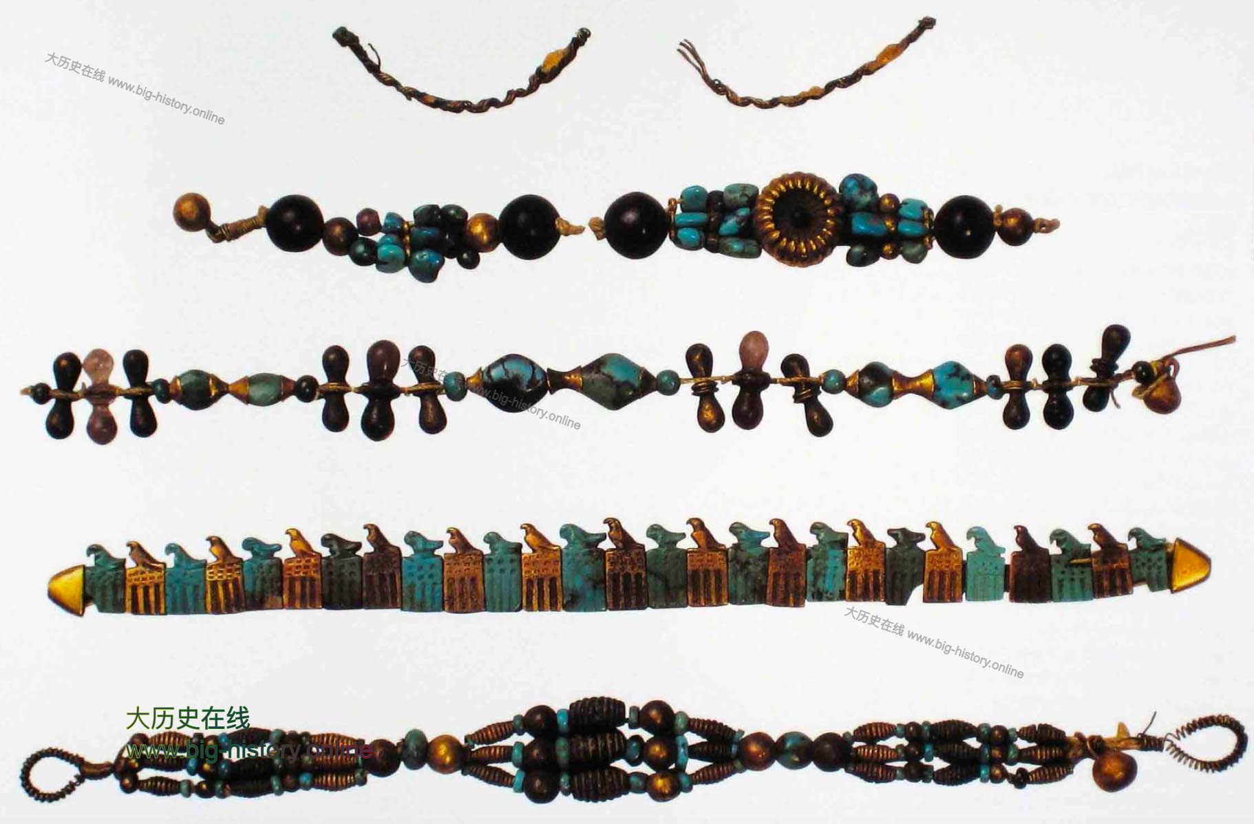 第一王朝第三任国王哲尔墓中的四个手镯