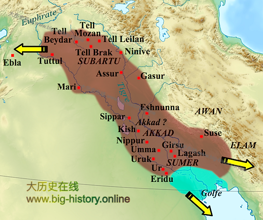 阿卡德帝国的疆