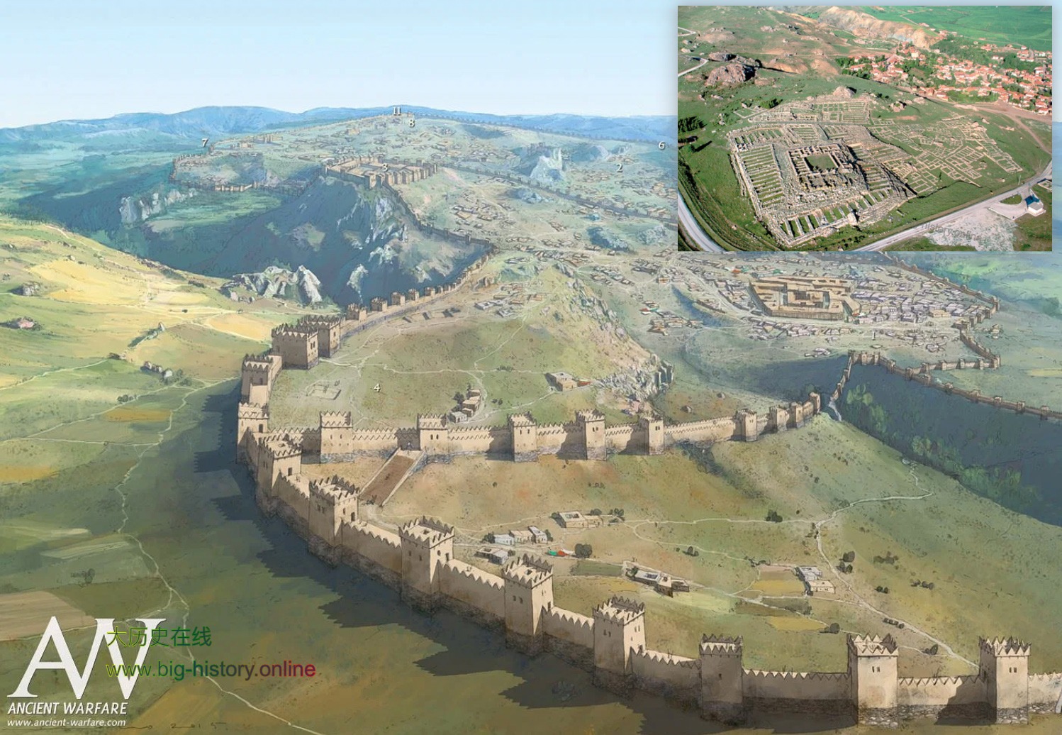 赫梯帝国首都的艺术想象图