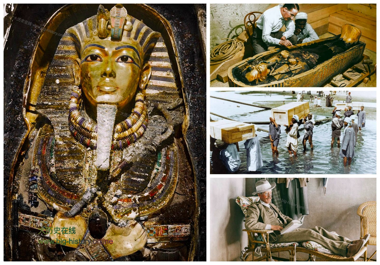 图坦卡蒙的墓室现场