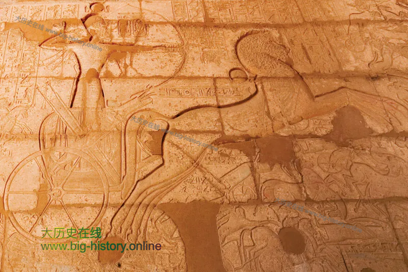 拉美西斯二世在战斗中的英勇形象