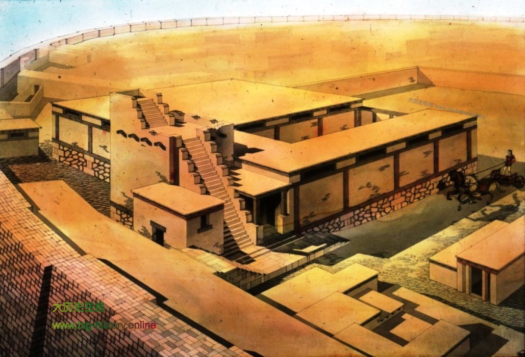 军马场的复原图，所罗门时代是以色列联合王国最强盛的时期