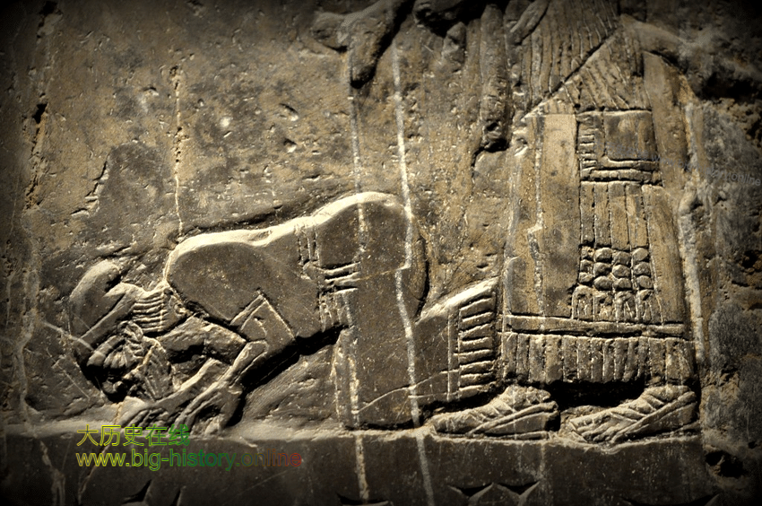 以色列王耶户在亚述王萨尔玛那萨尔三世面前俯身跪拜