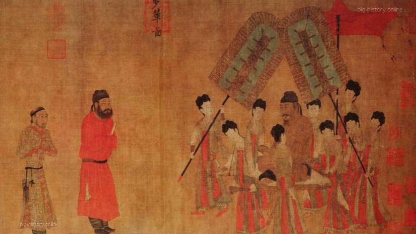 《步辇图》赏析：唐太宗接见吐蕃使臣的历史画卷