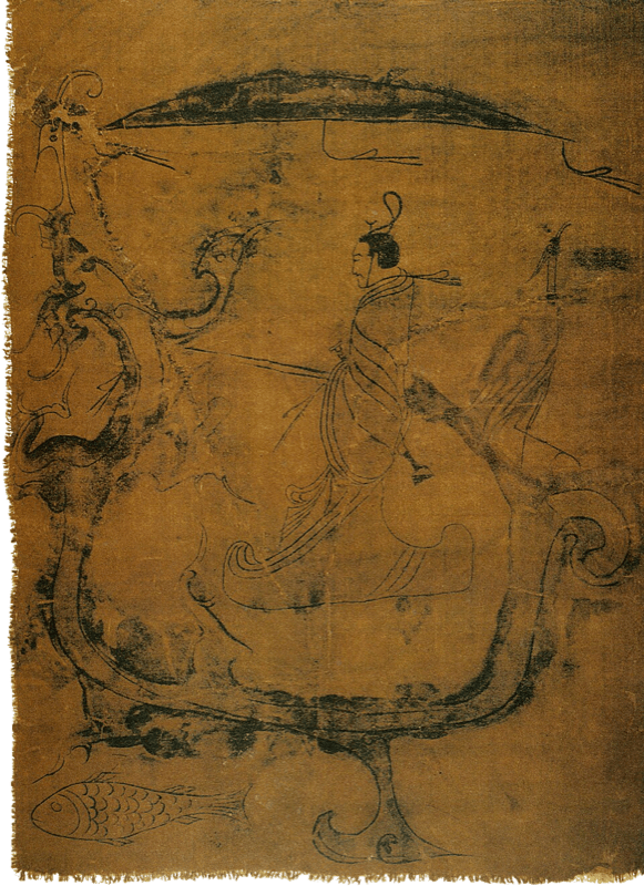人物御龙帛画